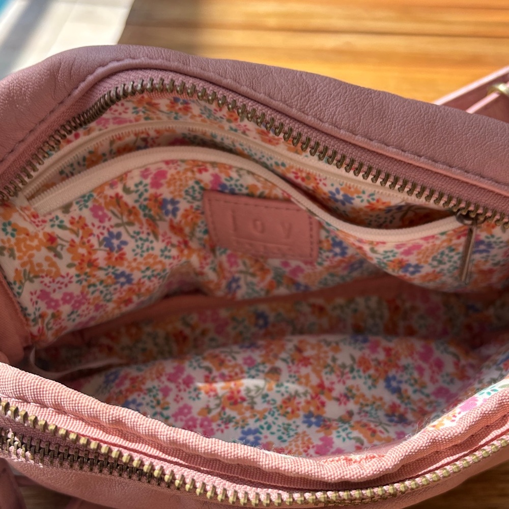 Joy Susan Kylie Double Zip Sling Belt Bag in Blush. Good used condition - Picture 10 of 12